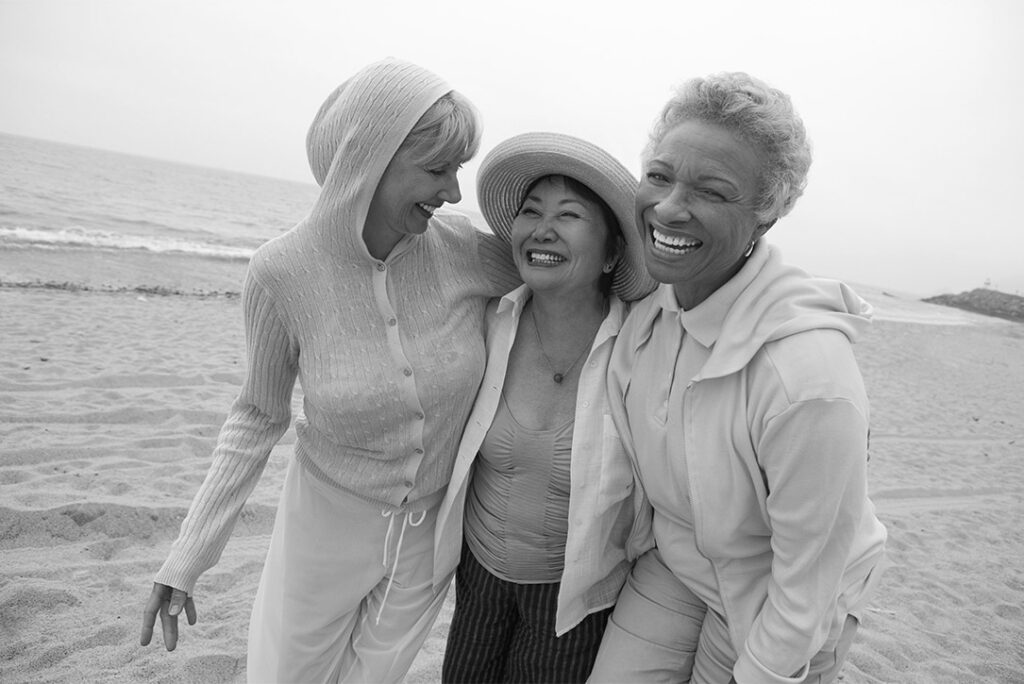 Group of women smiling